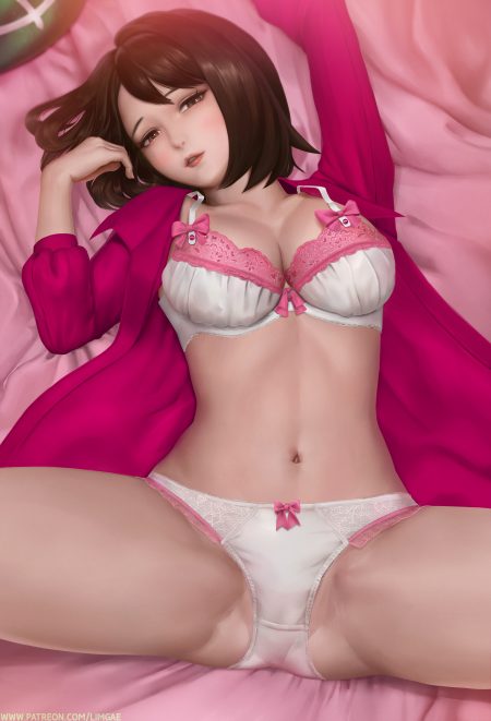 limgae pokemon pokemon swsh yuuri (pokemon) bra cleavage open shirt pantsu