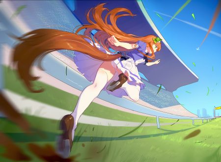 animal ears anthropomorphism ass bow grass green eyes headband helic (7317helic) orange hair panties school uniform silence suzuka skirt sky sport tail thighhighs uma musume: pretty derby underwear upskirt
