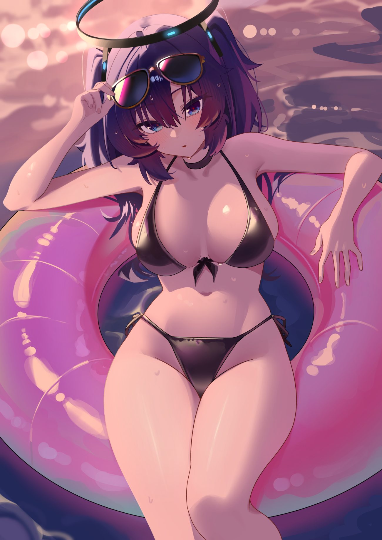 mcbox blue archive hayase yuuka bikini halo megane swimsuits