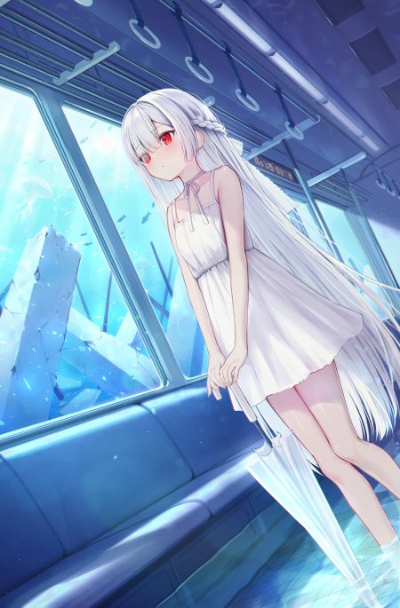 fuyoyo dress summer dress umbrella wet