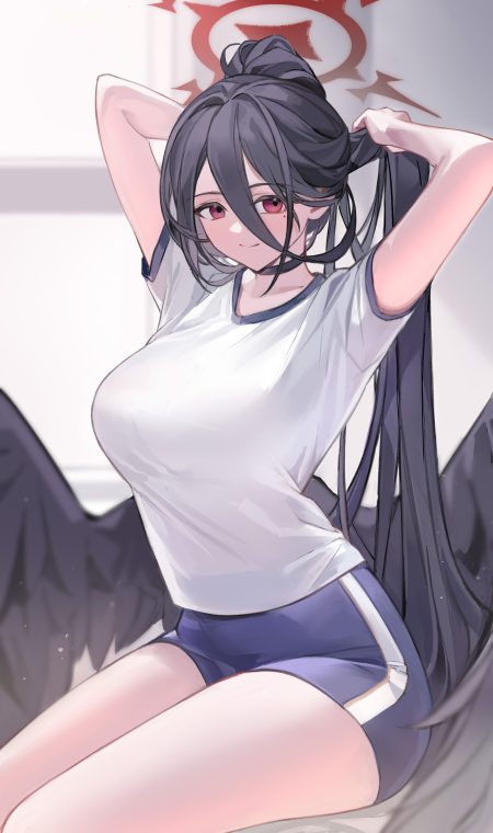 nagata gata blue archive hanekawa hasumi angel gym uniform wings