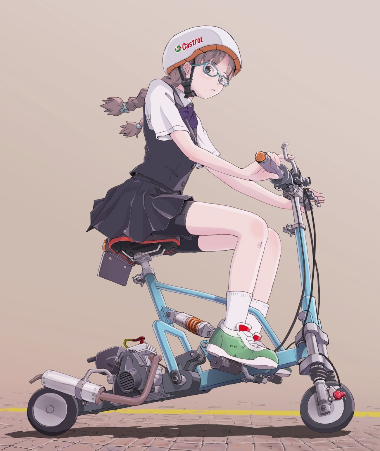 sukabu bike shorts megane seifuku