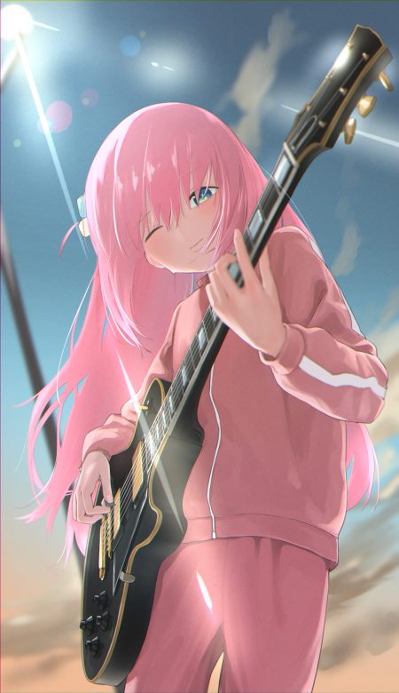 bd qwq bocchi the rock! gotou hitori guitar gym uniform