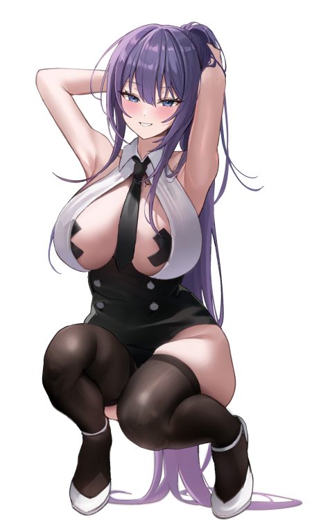 biya (1024) shiroki yuna no bra open shirt pasties see through thighhighs