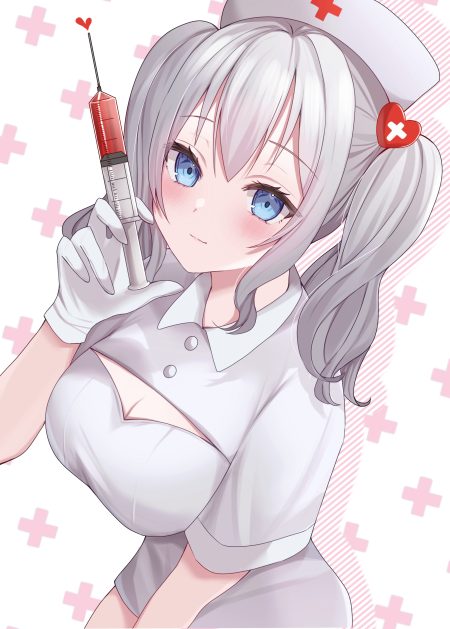 yoshino (mfmfpng) kantai collection kashima (kancolle) nurse