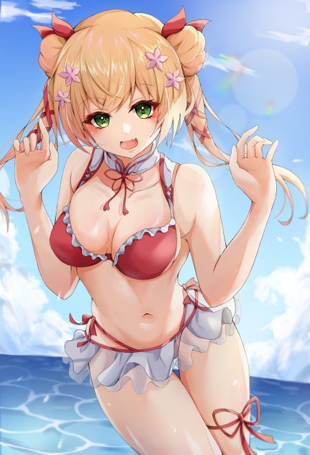 iikiroro hololive momosuzu nene bikini garter swimsuits