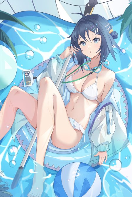 znx xin bikini open shirt see through swimsuits weapon wet