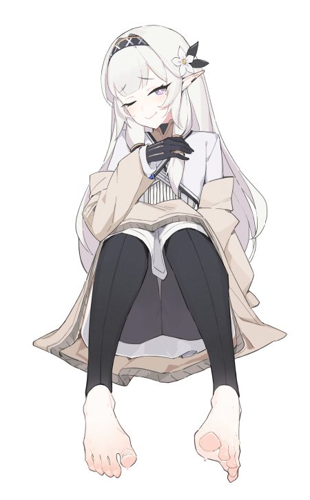 lan mao akko blue archive akeboshi himari feet pointy ears uniform