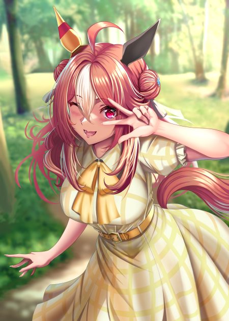 harold japan uma musume pretty derby copano rickey (umamusume) animal ears dress tail