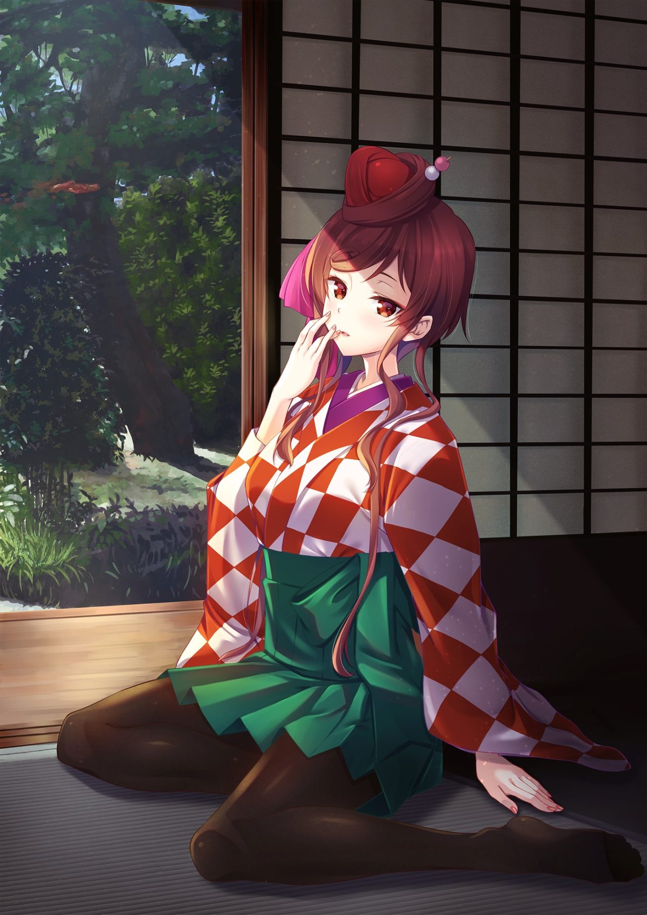 murasaki atsushi zombieland saga yuugiri (zombieland saga) japanese clothes pantyhose