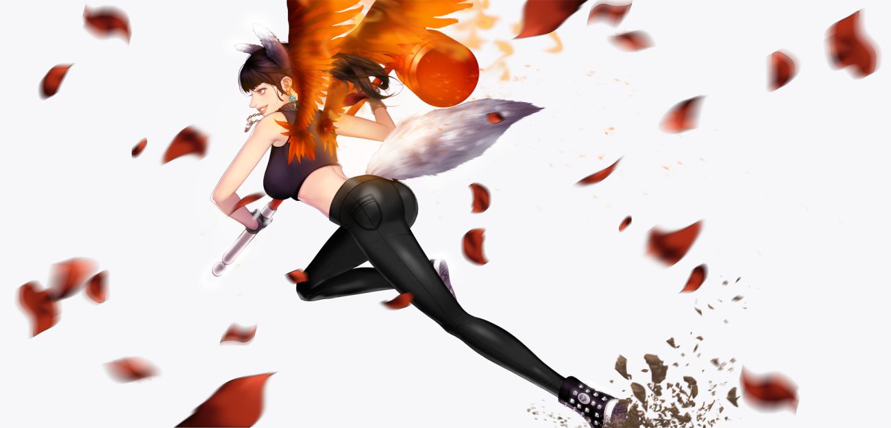 animal ears tail thaumazo wings