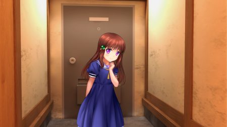 brown hair loli moonknives original purple eyes