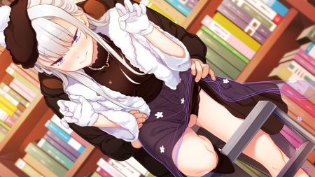 game cg giuniu gloves hat hinekuremono no gakuen seishun monogatari necklace shiina sayaka skirt skirt lift