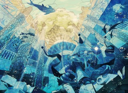 all male animal bubbles cat fish gloves goggles hat houshin engi kokutenkou male mask polychromatic ruins shinkouhyou tomacobo tree underwater water