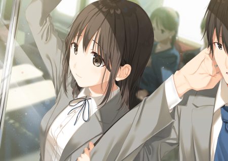 brown eyes brown hair kukiha male original school uniform short hair
