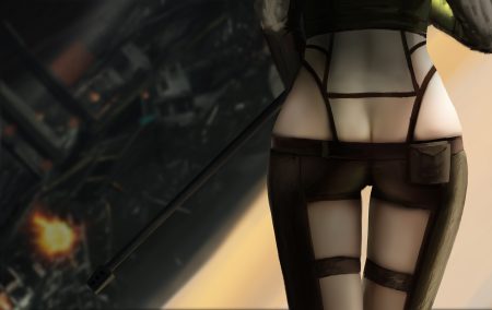 ass close gun gun gale online shinon (sao) shorts sword art online weapon ydiya