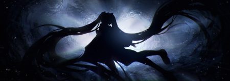 dark hatsune miku lengchan (fu626878068) long hair silhouette twintails underwater vocaloid water