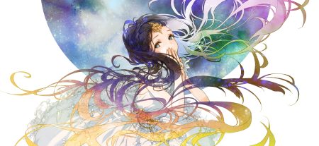 888myrrh888 black hair blue eyes dress long hair original white hair