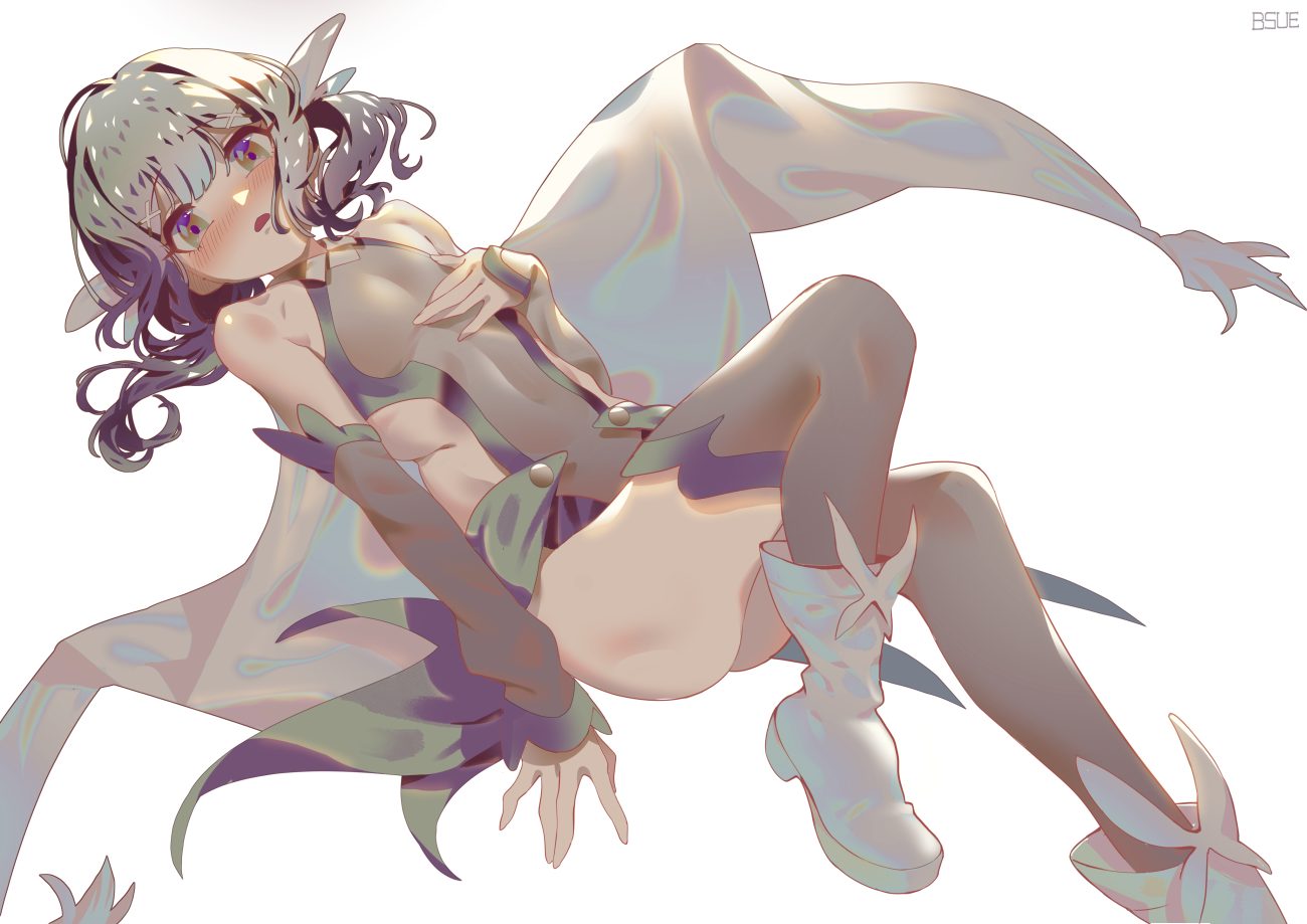 bsue fate/kaleid liner prisma illya fate (series) long hair miyu edelfelt thighhighs twintails