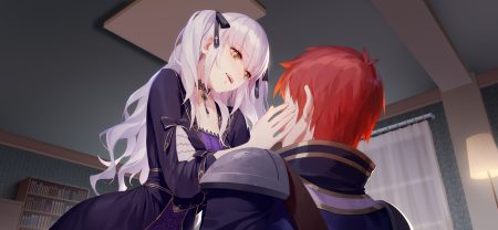 armor blush book bow brown eyes choker daye bie qia lian dress goth-loli lolita fashion long hair male red hair ribbons romantic saga of beauty & devil short hair sima yi (romantic saga of beauty & devil) twintails white hair