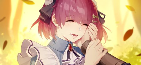 close crying daye bie qia lian headdress maid male purple hair romantic saga of beauty & devil short hair tears