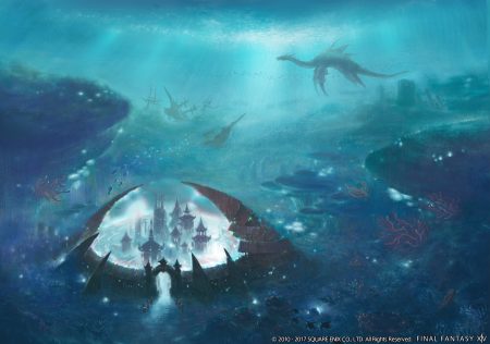 animal building final fantasy final fantasy xiv fish ruins square enix underwater water watermark