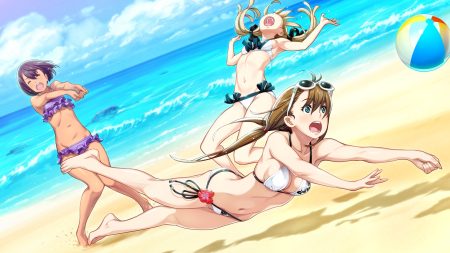 bikini breasts cleavage daitoku junna fukuda tomonori game cg koujiro frau robotics;notes swimsuit tennouji nae