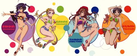 animal bikini breasts cat chuunibyou demo koi ga shitai! cleavage dekomori sanae eyepatch nibutani shinka swimsuit tagme (artist) takanashi rikka third-party edit tsuyuri kumin