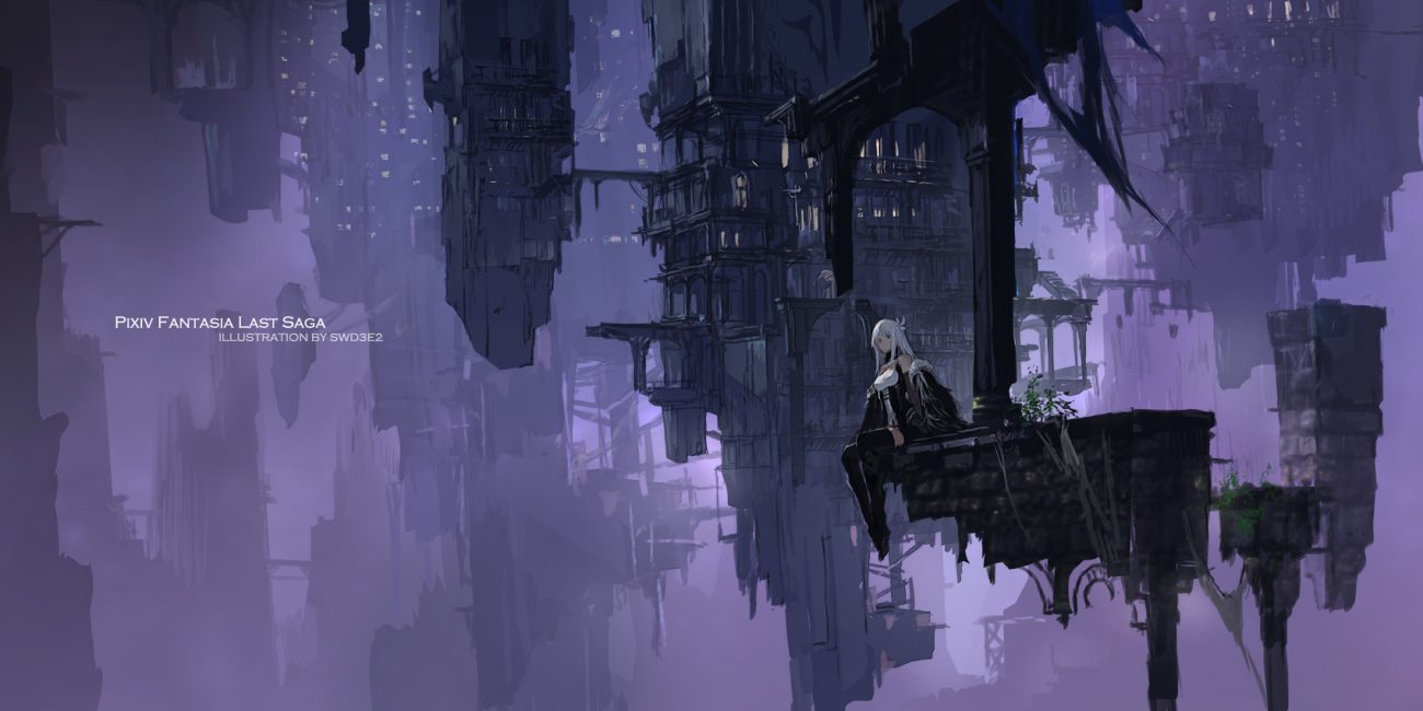 building city gray hair original pixiv fantasia scenic swd3e2 thighhighs watermark zettai ryouiki
