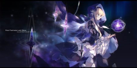 blonde hair blue eyes cross glasses headband hood lolita fashion long hair magic original pixiv fantasia swd3e2 watermark