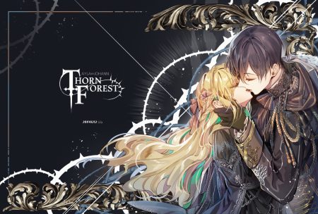 black hair blonde hair gloves interitio kiss long hair male original short hair watermark