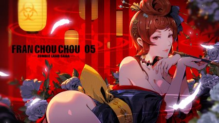 ass feathers flowers japanese clothes nopan orange eyes pcw red red hair rose short hair yuugiri (zombieland saga) zombie land saga