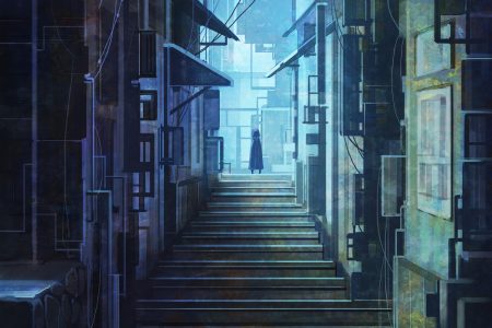 building city hood original polychromatic scenic shi yu stairs