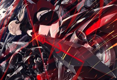 artoria pendragon (all) blonde hair boots fate/grand order fate (series) long hair motorcycle nagishiro mito ponytail saber saber alter shorts sword weapon yellow eyes