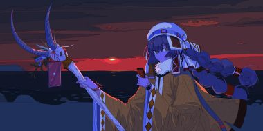 hat kogecha (coge ch) original phone staff sunset
