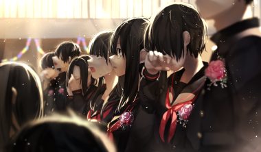 crying group male original school uniform tears yuzua
