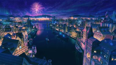 arsenixc boat building city fireworks night no humans original reflection scenic water watermark