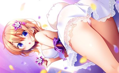 blush bow cameltoe dress erect nipples gochuumon wa usagi desu ka? hoto cocoa orange hair panties purple eyes sasai saji short hair summer dress tippy (gochiusa) underwear