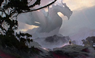 blonde hair dragon long hair original otsumami (bu-bu-heaven) scenic tree