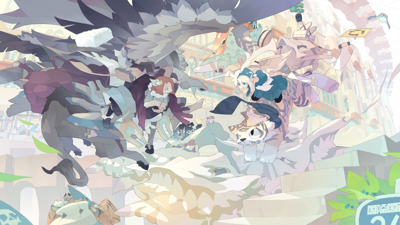 akitsu taira aliasing animal building horns original tiger wings