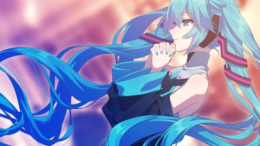 aqua eyes aqua hair hatsune miku long hair matsuda toki twintails vocaloid
