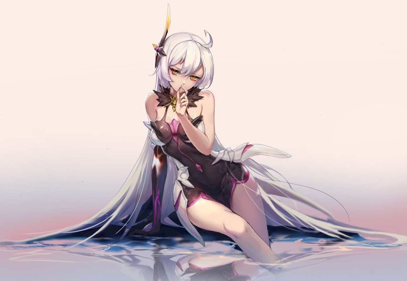 honkai impact honkai (series) kiana kaslana rabbit (tukenitian) reflection