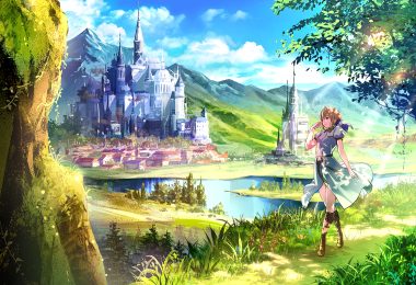 artoria pendragon (all) building fate (series) fate/stay night saber scenic suishougensou