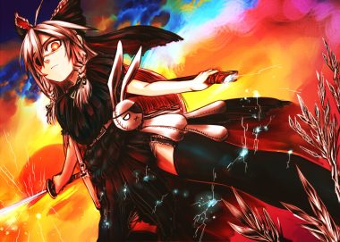 braids eyepatch katana kotoba noriaki original sword weapon