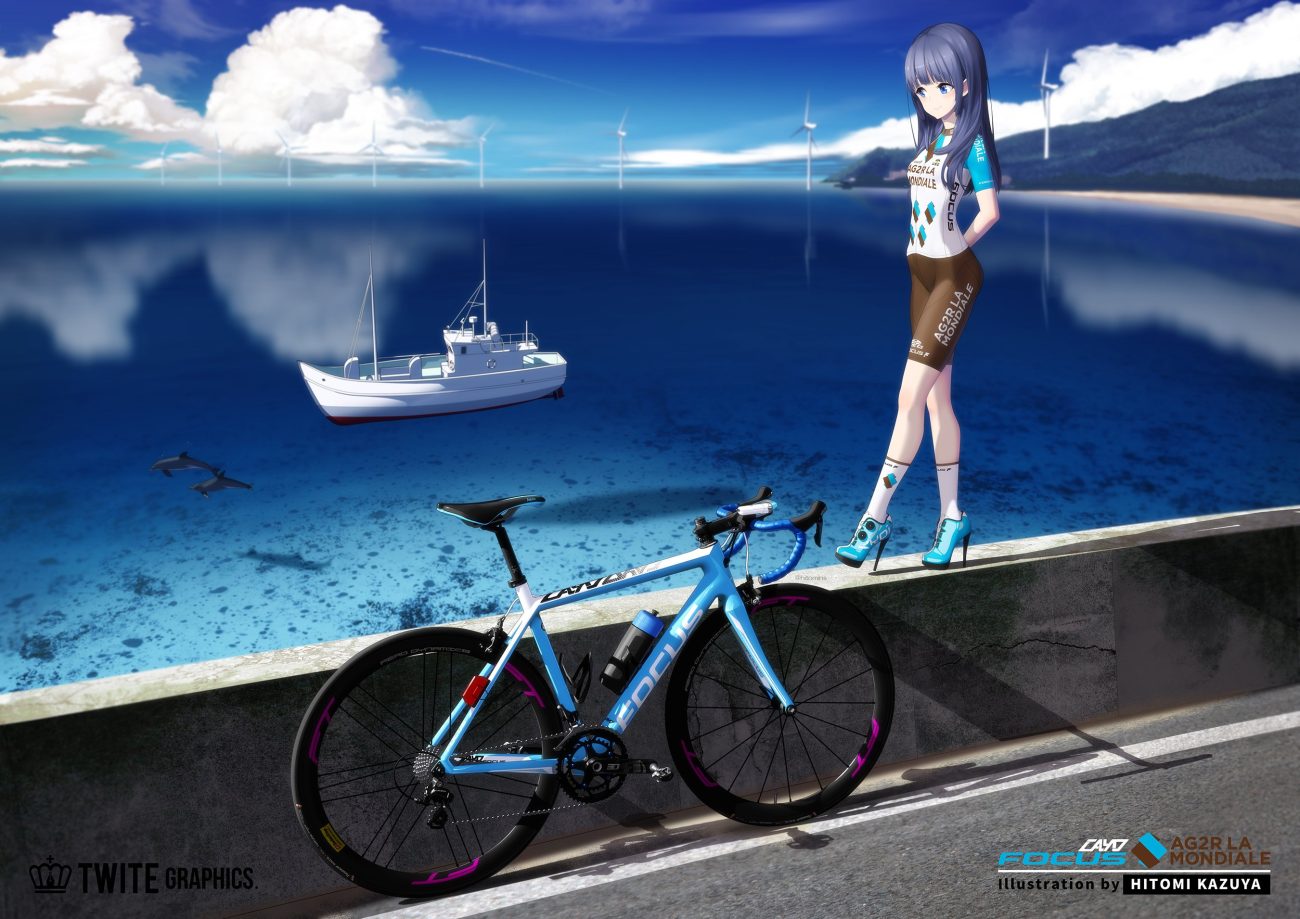 bicycle bike shorts hitomi kazuya long hair original shorts skintight watermark