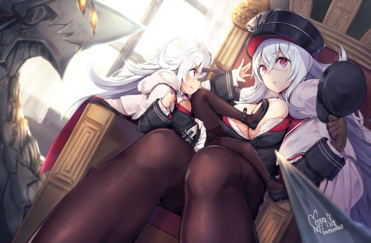 anthropomorphism azur lane graf zeppelin (azur lane) loli mappaninatta zeppelin-chan (azur lane)