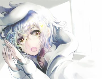 close hood original ryuuri susuki white hair