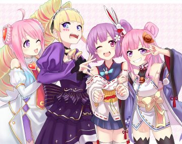 aqua eyes blonde hair braids compile heart deep web underground deep web underground (character) dress group ileheart japanese clothes long hair nuwon oda nobuhime oda nobuhime (channel) pink eyes pink hair ponytail purple eyes purple hair short hair skirt tattoo tenjin kotone tenjin kotone (channel) thighhighs twintails wink zettai ryouiki