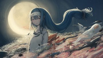 animal fish moon original yuu-rin