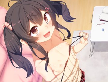 blush fang flat chest loli lyricbox nipples original racer (magnet) twintails